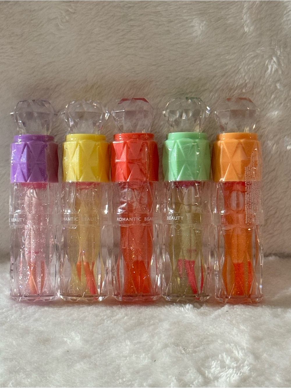 Romantic Beauty Assorted Color Lip Gloss- 5 Pack